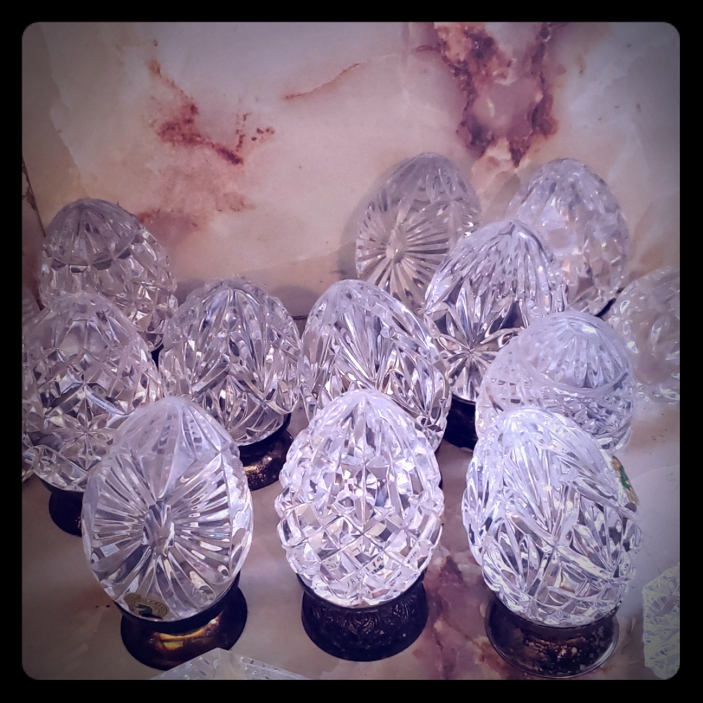 Waterford crystal eggs